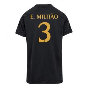 Real Madrid Eder Militao #3 Koszulka Trzecich Kobiety 2023-24 Krótki Rękaw